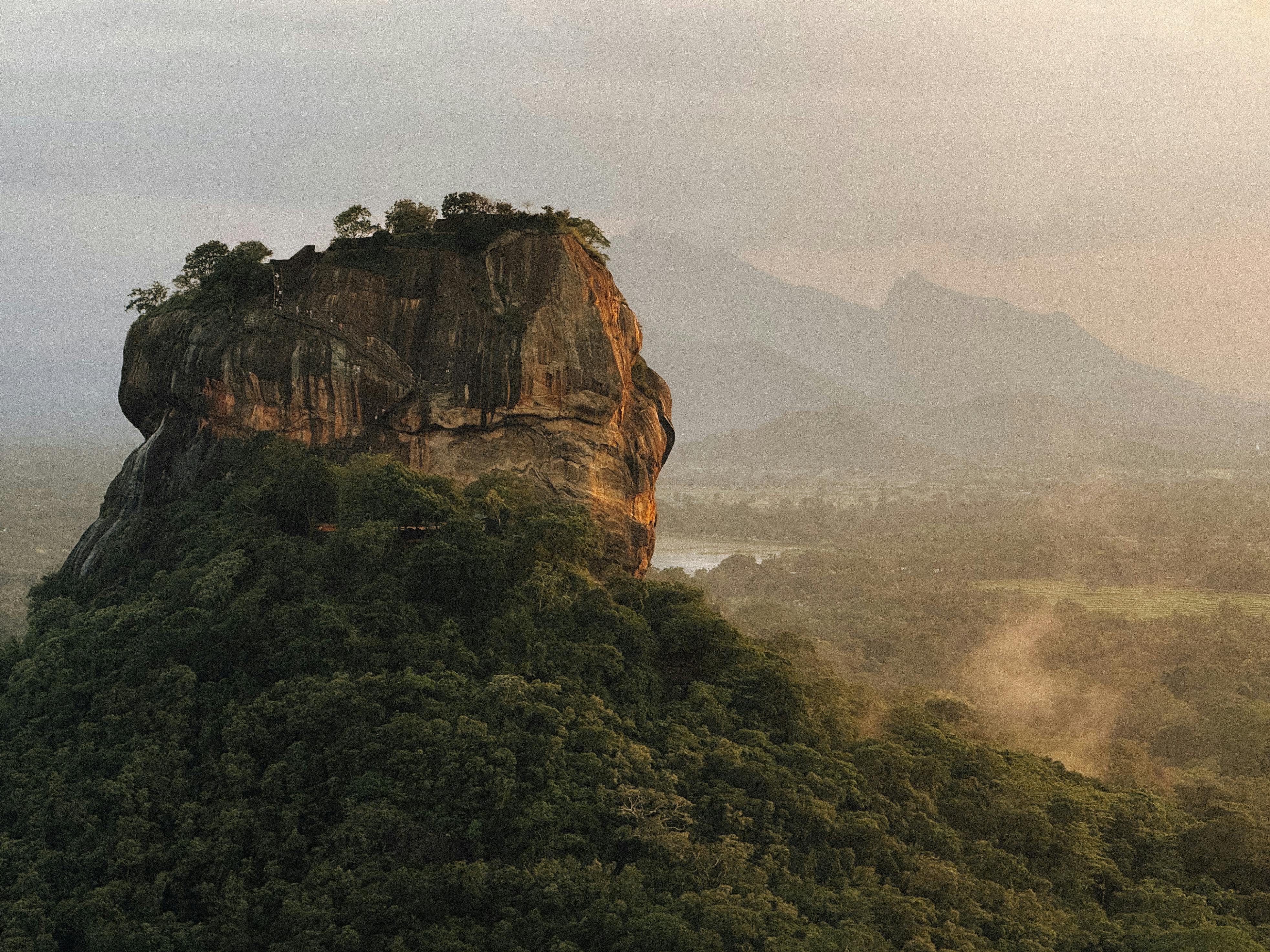 Sigiriya Rock Fortress at sunrise